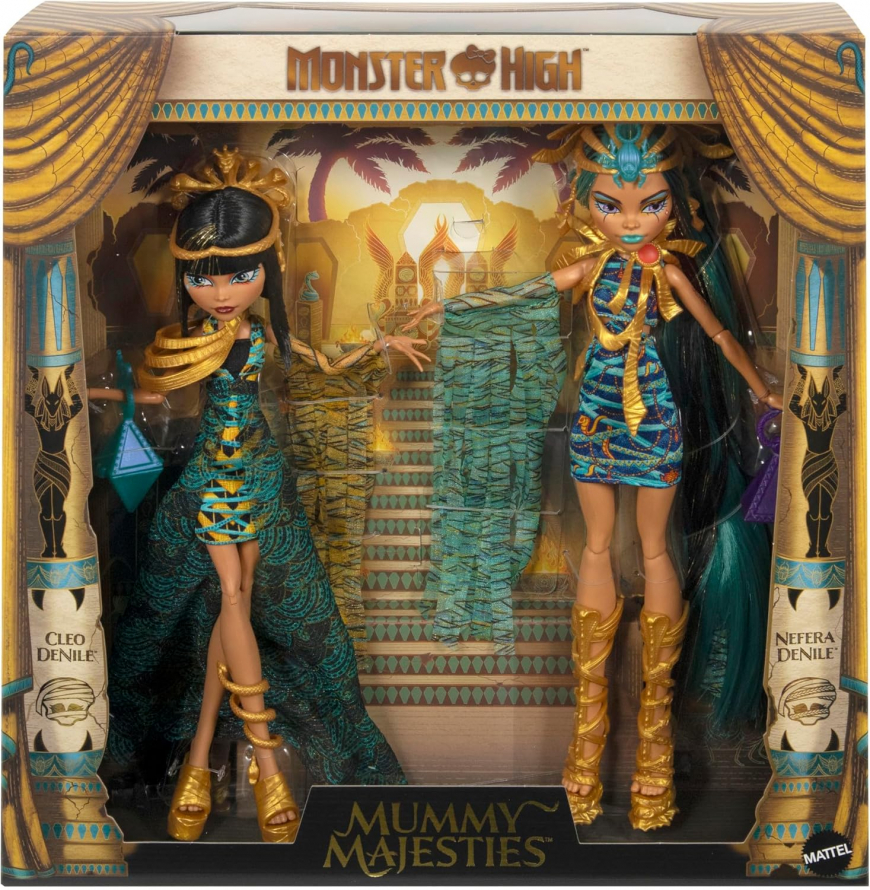 Mummy Majesties Cleo and Nefera De Nile Collectible Two-Pack