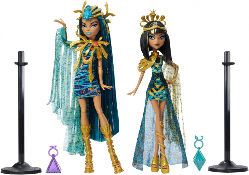 Mummy Majesties Cleo and Nefera De Nile Collectible Two-Pack