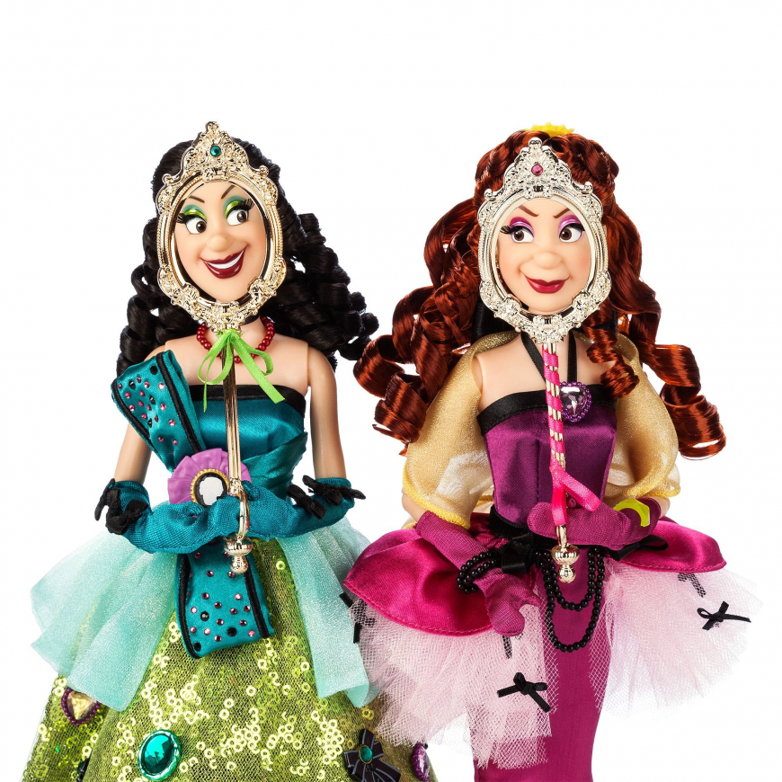 D23 2024 Limited Edition Disney Designer Collection Midnight Masquerade Drizella and Anastasia doll set
