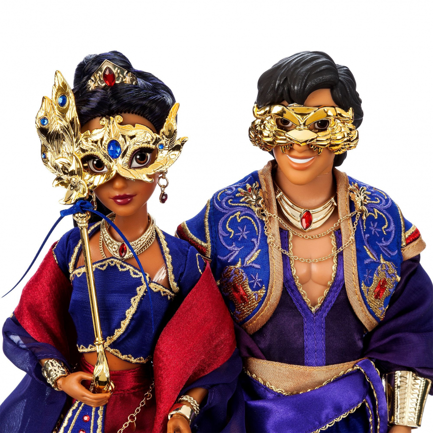 D23 2024 Limited Edition Disney Designer Collection Midnight Masquerade Aladdin and Jasmine doll set