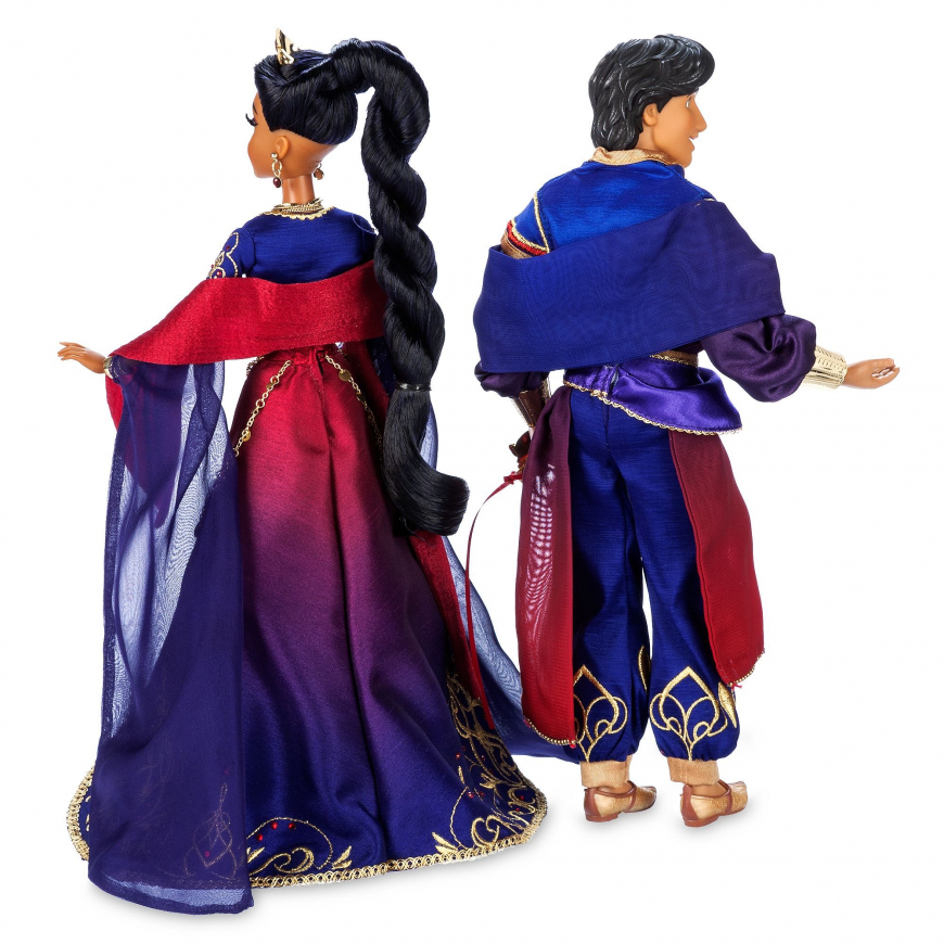 D23 2024 Limited Edition Disney Designer Collection Midnight Masquerade Aladdin and Jasmine doll set