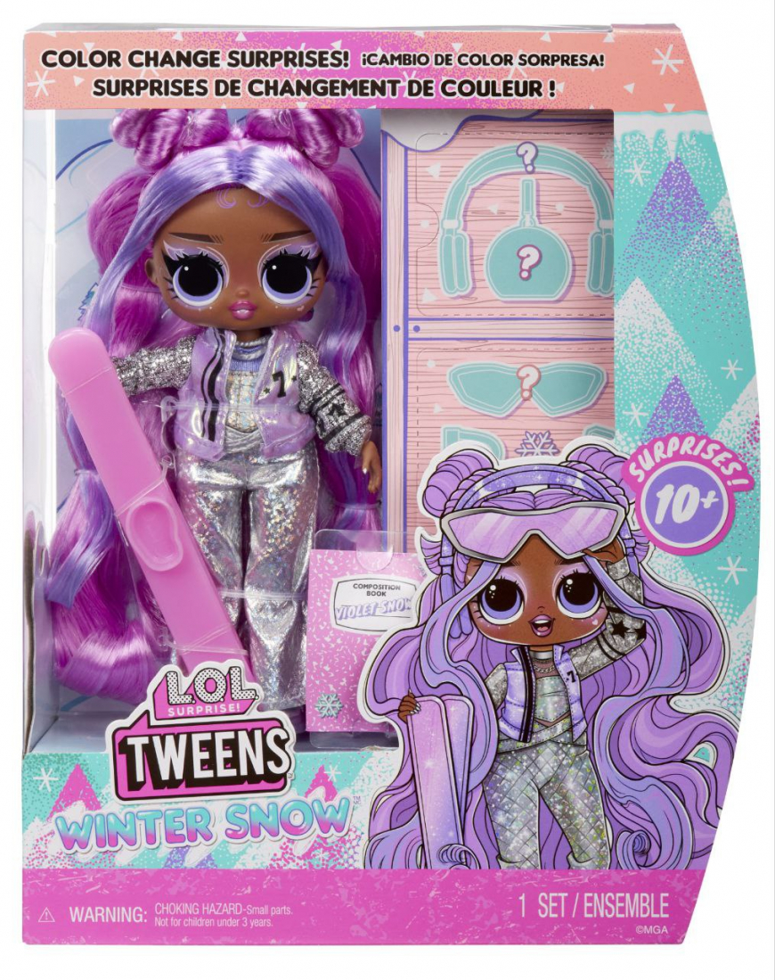 LOL Surprise Tweens Winter Snow Violet Snow doll