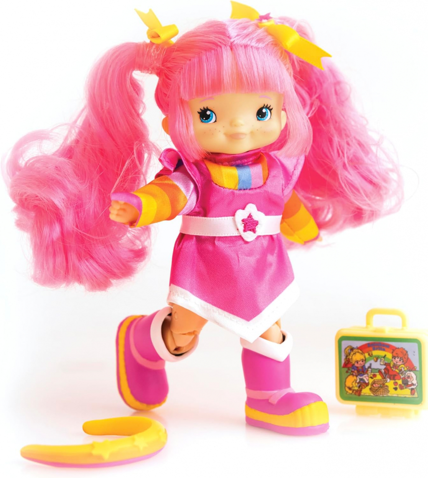 Rainbow Brite 5.5-inch Tickled Pink Poseable Fashion Doll