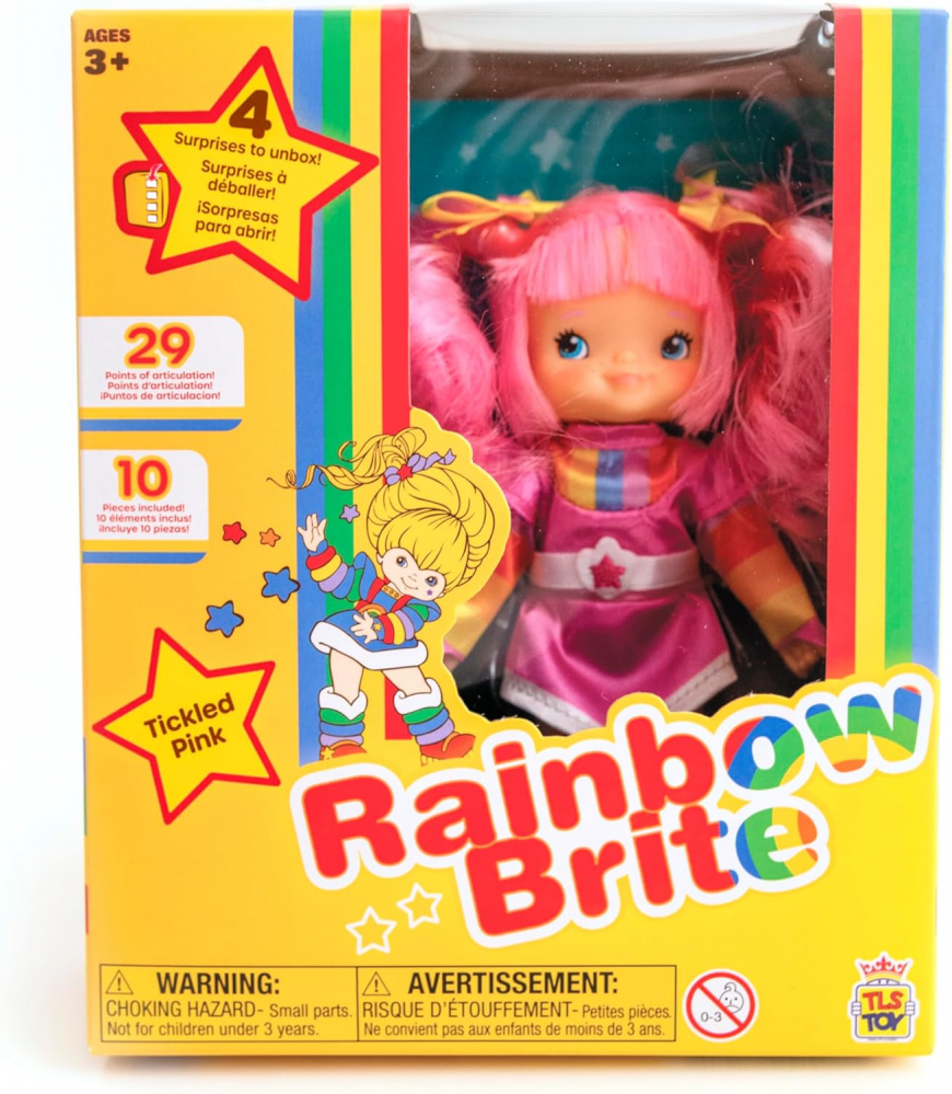 Rainbow Brite 5.5-inch Tickled Pink Poseable Fashion Doll