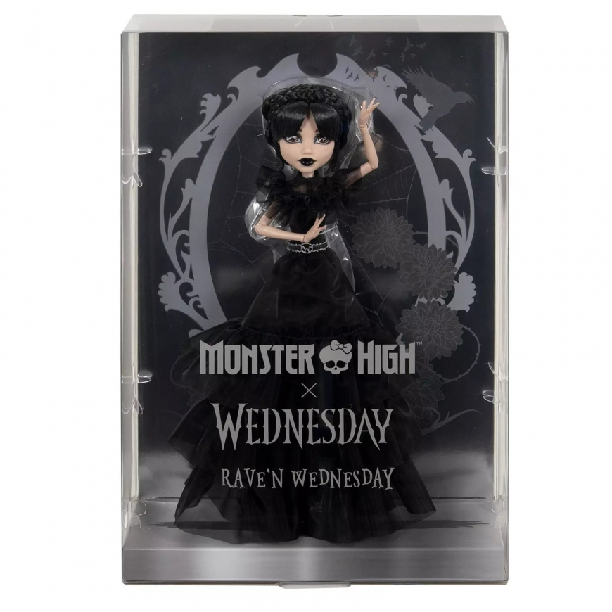Monster High Wednesday Netflix Rave'N Dance ball dress doll