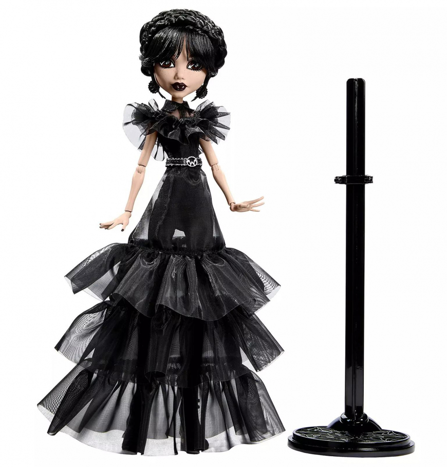 Monster High Wednesday Netflix Rave'N Dance ball dress doll