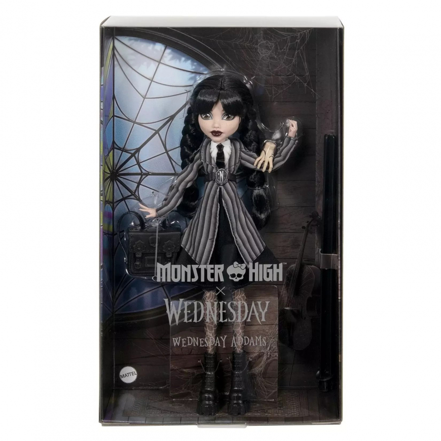 Monster High Wednesday Netflix Wednesday Addams doll Nevermore Academy uniform