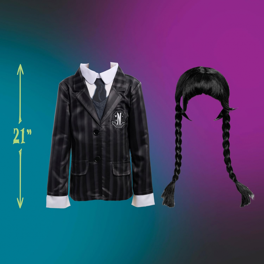 Wednesday Dress Up Set for Halloween