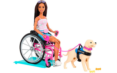Barbie Doll & Playset with Service Dog