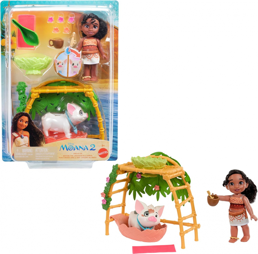 Mattel Disney Moana 2 Simea & Pua Bathtime Fun Playset