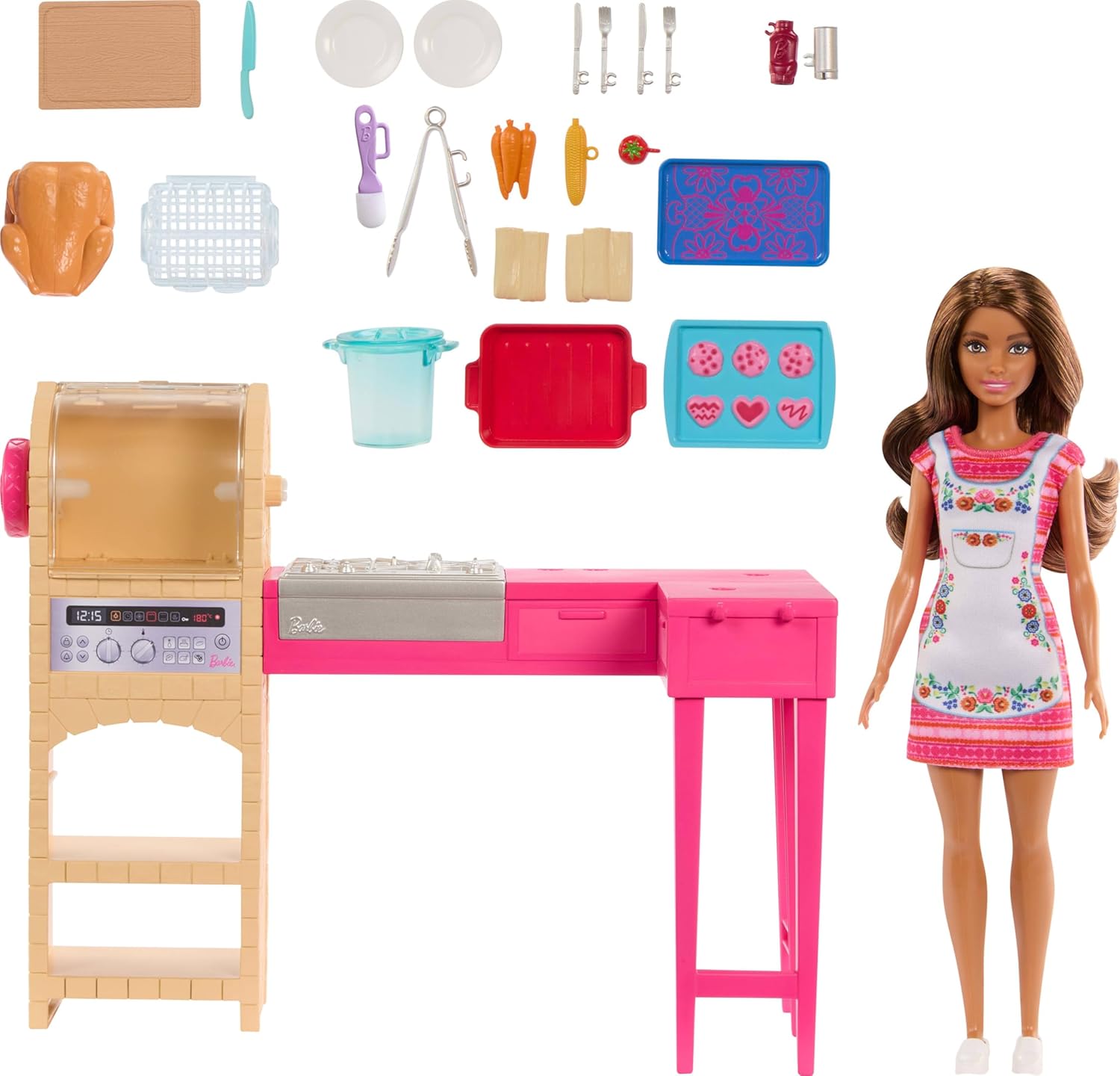 Barbie and Teresa Recipe for Friendship Teresa Fashion Doll Wearing Removable Signature Outfit with Accessories, Including Necklace