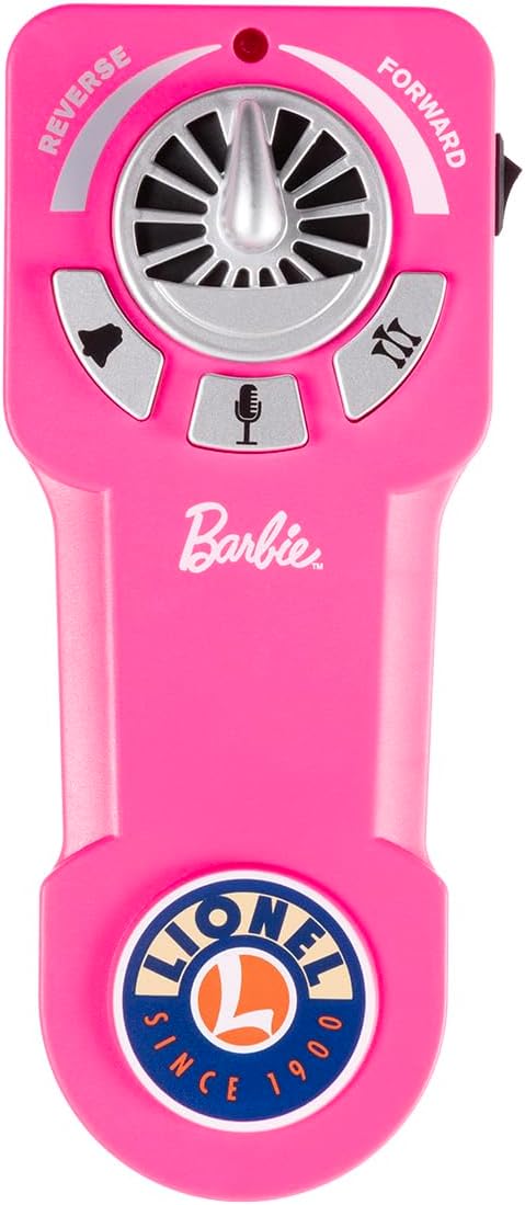 Lionel Mattel Barbie Battery O Gauge Toy Train Set with Remote and Water-Vapor Smoke Effects
