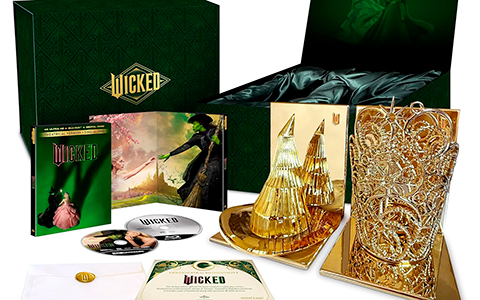 Wicked movie Exclusive Limited-Edition Giftset with Gold Tone Metal Bookends