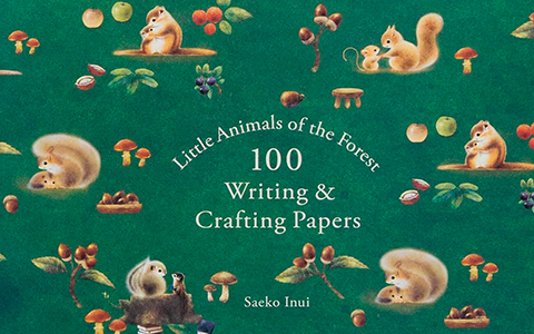 Little Animals of the Forest 100 Writing & Crafting Papers illustrations from Saeko Inui