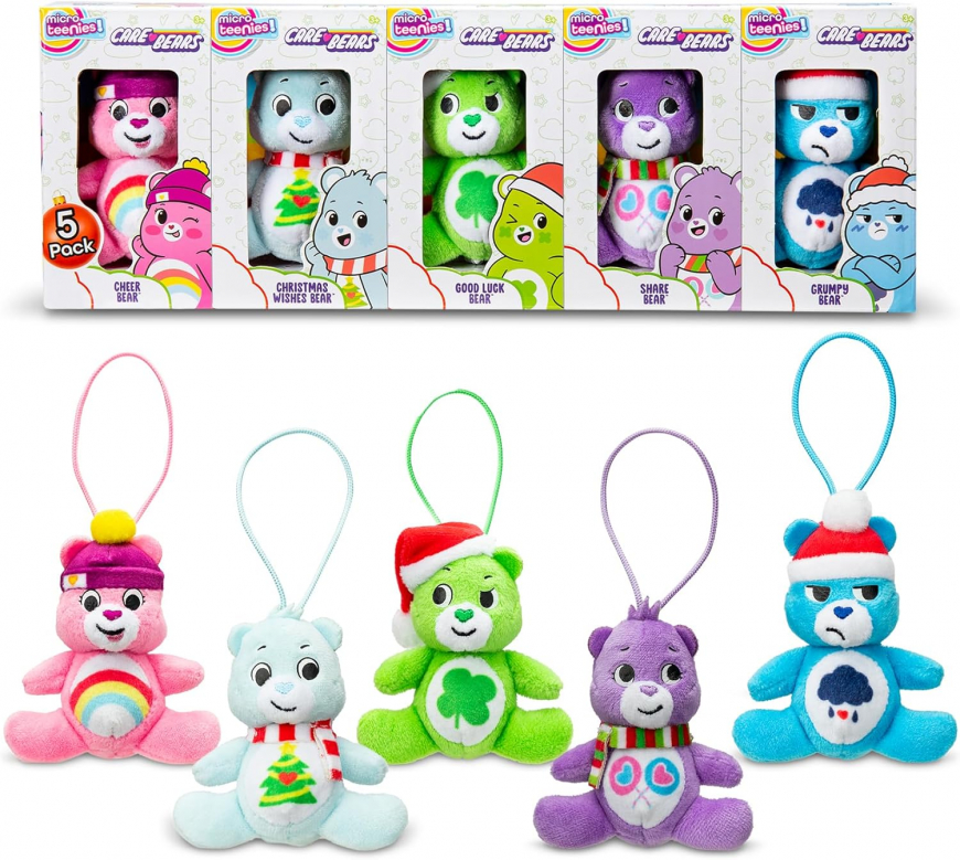 Micro Teenies Holiday Care Bears 5-Pack Treasure Box