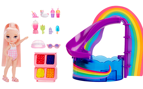 Rainbow High Little Pool Day with Blush doll Playset