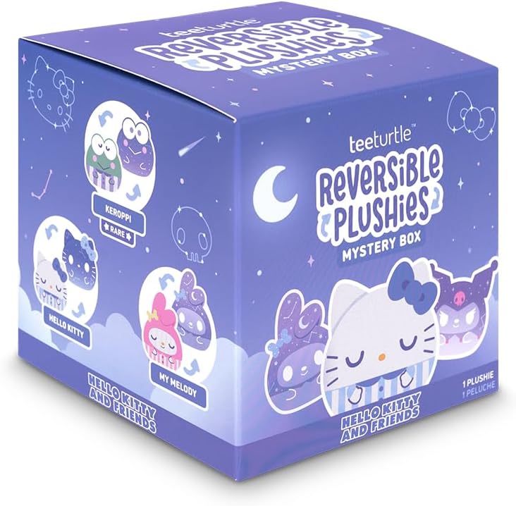 Teeturtle Sanrio Hello Kitty and Friends 3" Reversible Plush Mystery Box