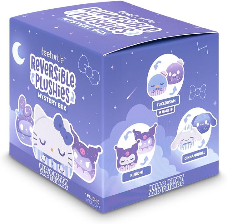 Teeturtle Sanrio Hello Kitty and Friends 3" Reversible Plush Mystery Box