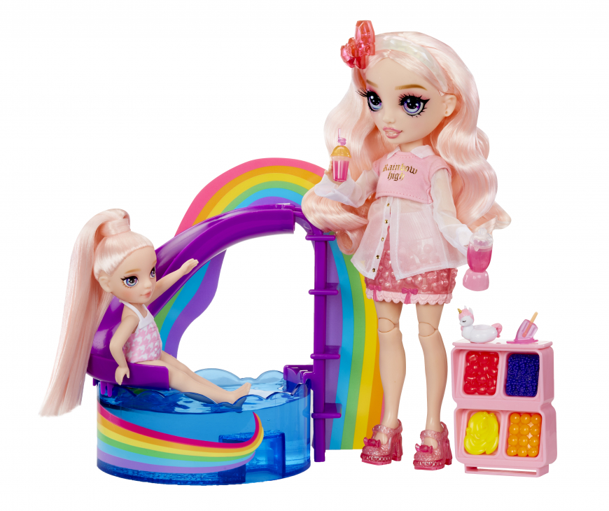 Rainbow High Little Pool Day with Blush doll Playset