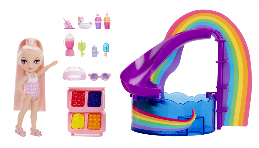 Rainbow High Little Pool Day with Blush doll Playset