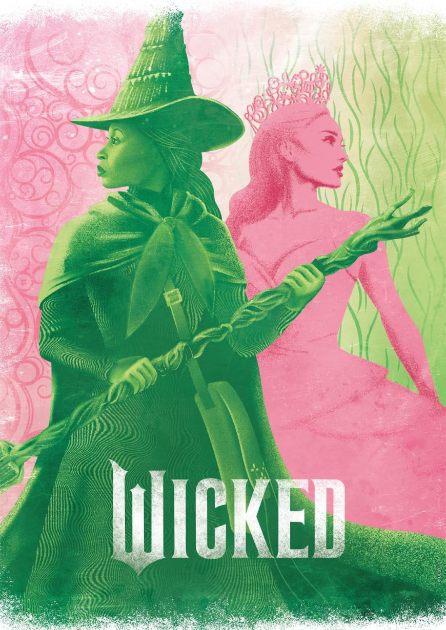 Wicked Pink Goes Good with Green - 500 Piece Jigsaw Puzzle