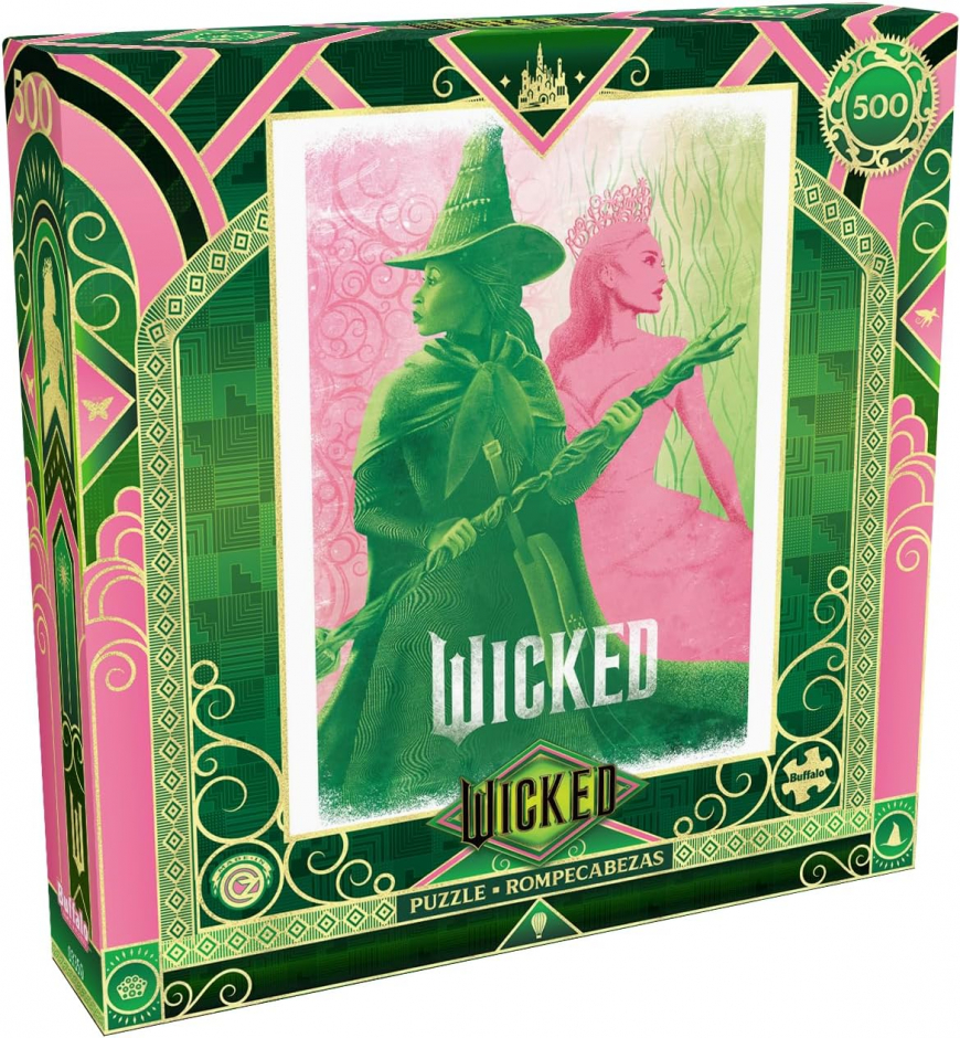 Wicked Pink Goes Good with Green - 500 Piece Jigsaw Puzzle