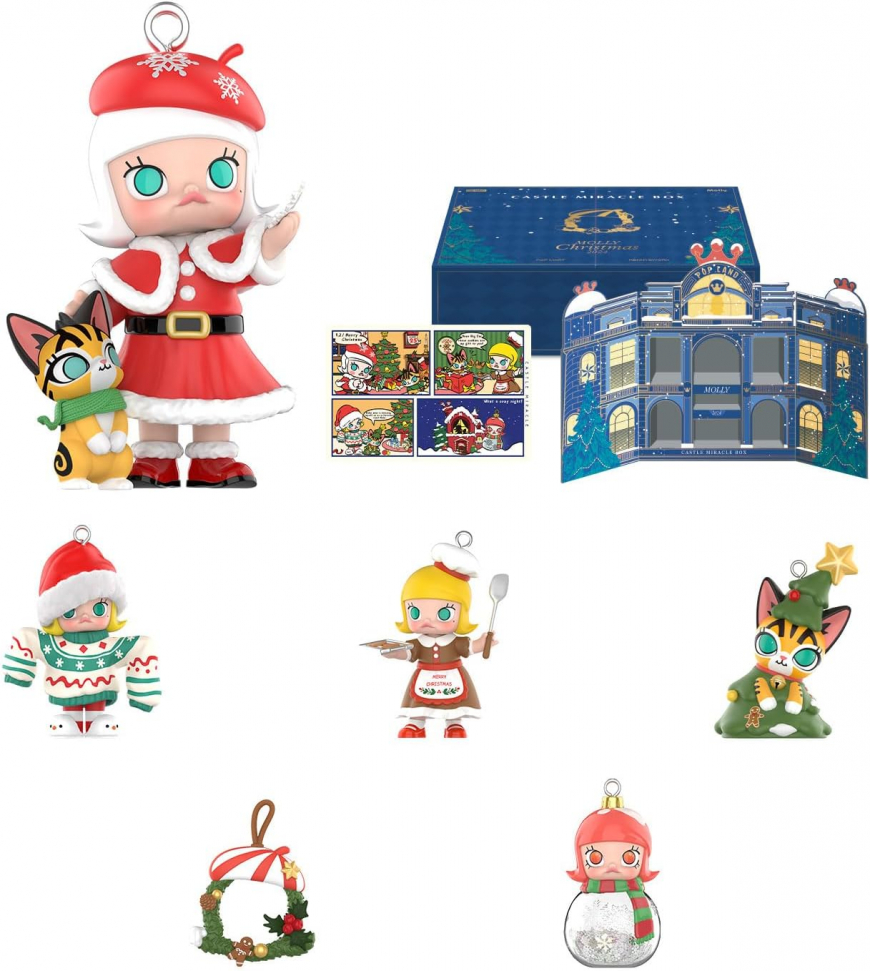 POP MART Adevnt Calendar Molly Castle Miracle Box Series Figures