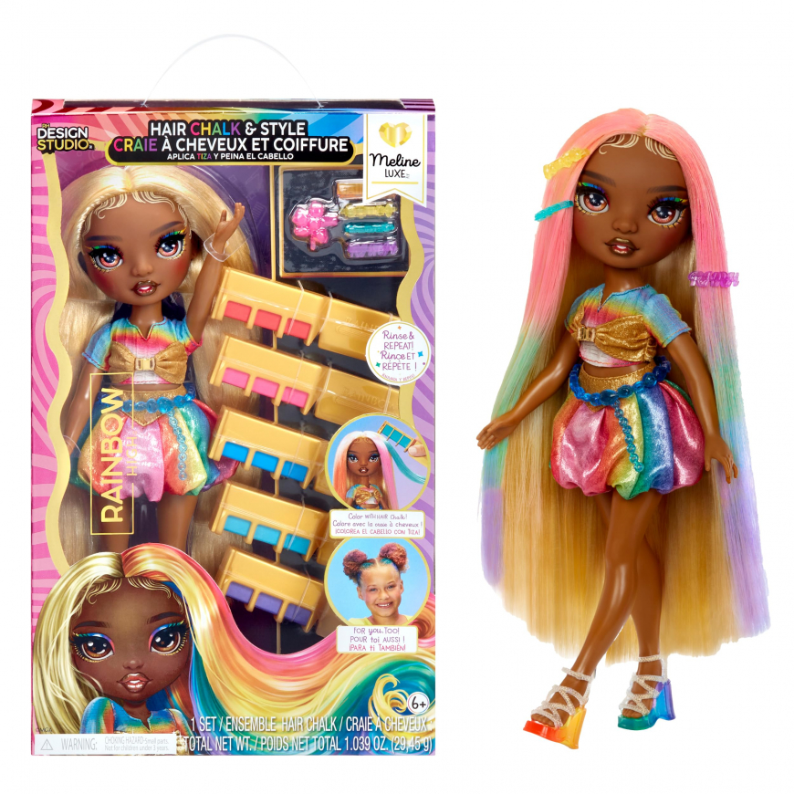 Rainbow High Hair Chalk and Style  Meline Luxe doll