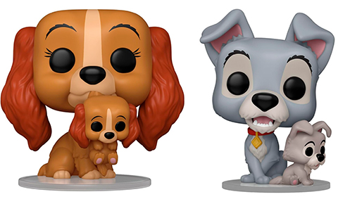 Funko Pop Disney Lady and The Tramp - Tramp and Lady with Puppy figures