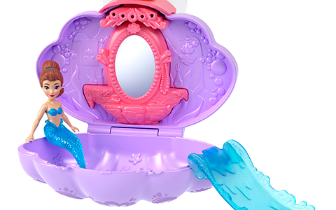 Disney Princess Mermaid Bath Reveal small dolls from Mattel