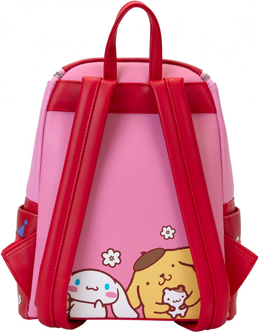 Hello Kitty & Friends Pink and Red Color Block Series Mini-Backpack