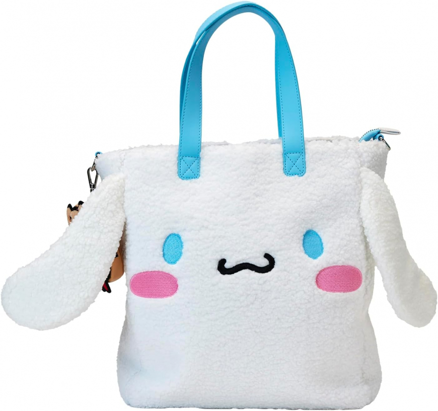 Loungefly Sanrio Cinnamoroll Sherpa Tote Bag with Coin Bag