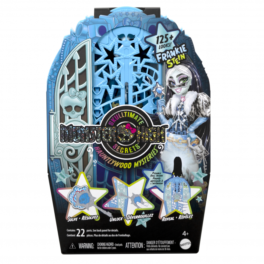Monster High Skulltimate Secrets Hauntlywood Mysteries Frankie Stein Doll box