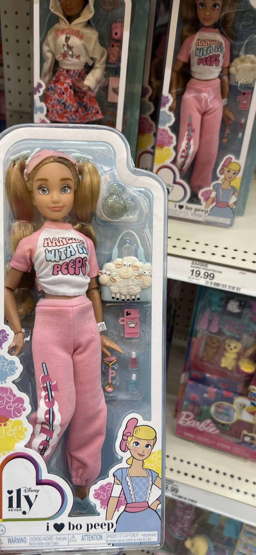New Disney iLY 4Ever Toy Story Bo Peep and Bambi dolls