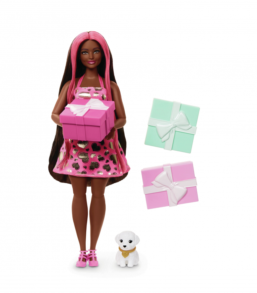 Barbie Party Unboxed doll with Poodle JFG71