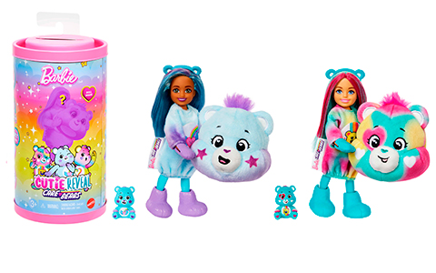Barbie Cutie Reveal Care Bears series 2 Chelsea dolls