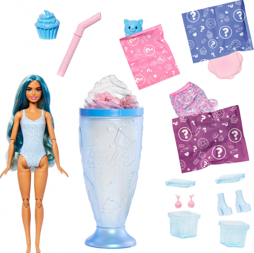 Barbie Pop Reveal Treats Milk Shake JFY61 doll Blue