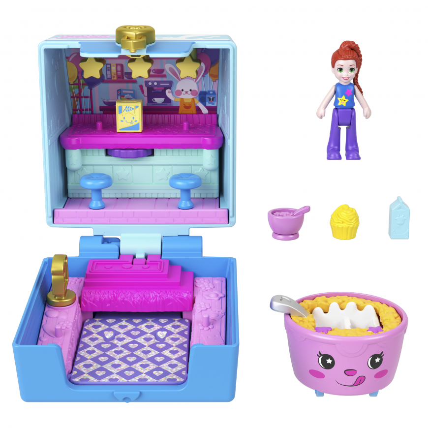 Polly Pocket Tiny Take Out Reveal Cereal and Milk Compact