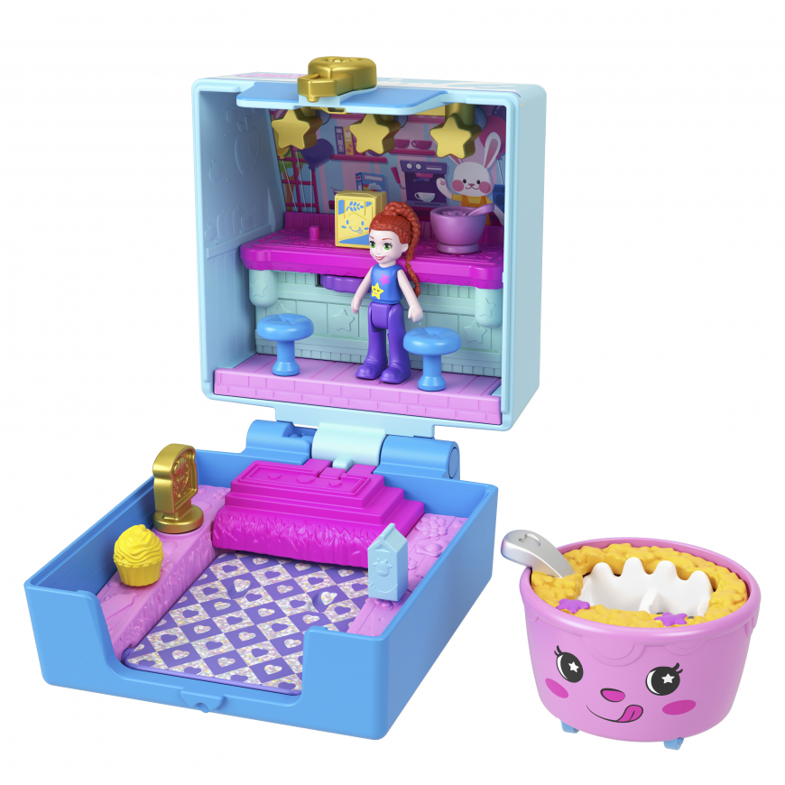 Polly Pocket Tiny Take Out Reveal Cereal and Milk Compact