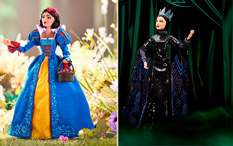 Disney Store 2025 Limited Edition Snow White and Evil Queen Live Action movie dolls
