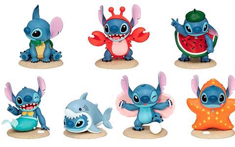 Beast Kingdom Stitch Summer Dress-Up Series 6-Piece Blind Box Set