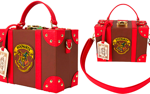 Loungefly Harry Potter Hogwarts Express Luggage Crossbody Bag