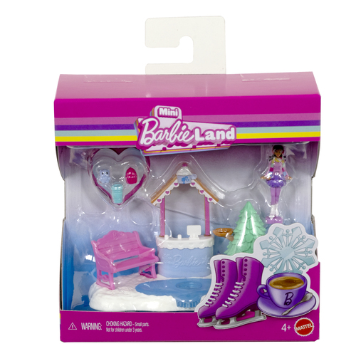 Barbie Mini BarbieLand Ice Skating Rink playset JFY47