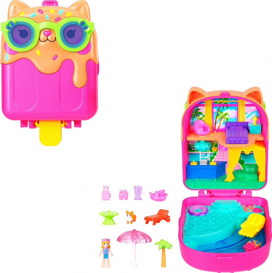 Polly Pocket Kitty Popsicle Resort Compact