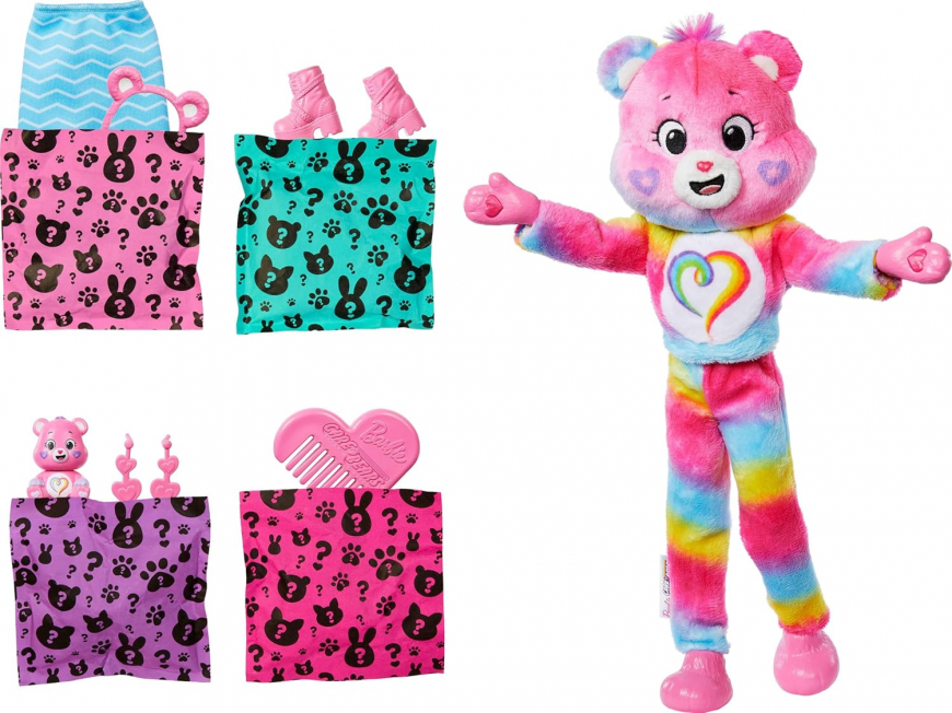 Barbie Cutie Reveal x Care Bears Series 2 Togetherness Bear doll JFV60