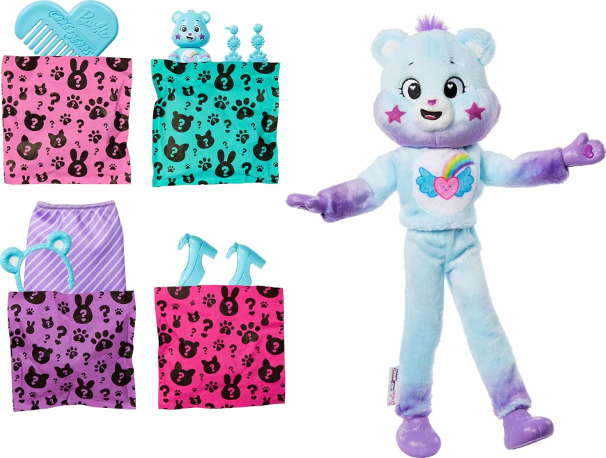 Barbie Cutie Reveal x Care Bears Series 2 Dream Bright Bear doll JFV61