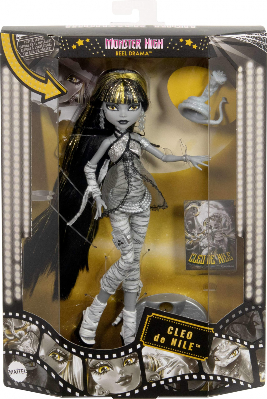 Monster High Reel Drama Cleo De Nile Doll
