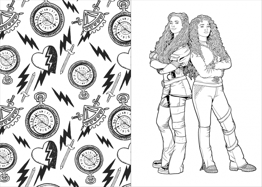 Descendants: A Wickedly Cool Coloring Book: VKs and AKs Through the Ages