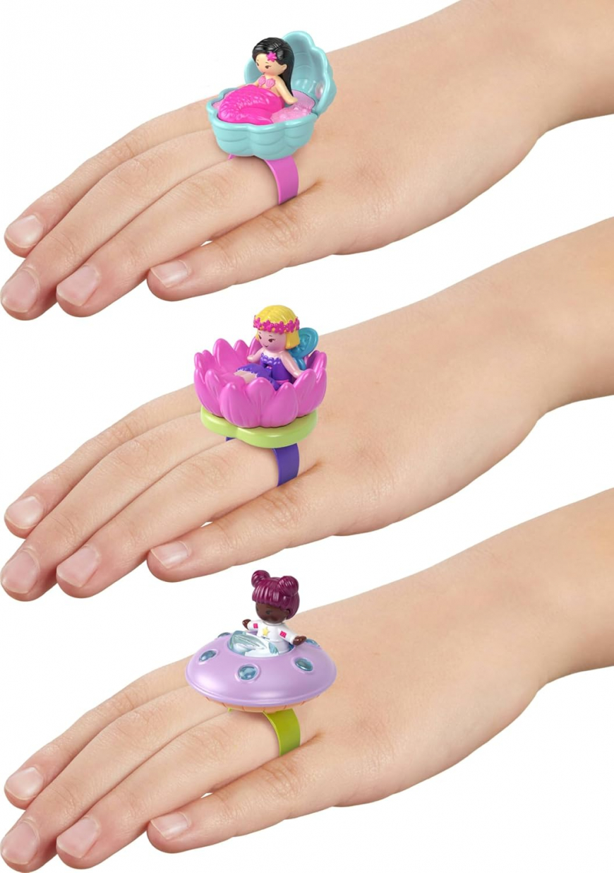 Polly Pocket Keepsake Collection Ring Box 3 Pack