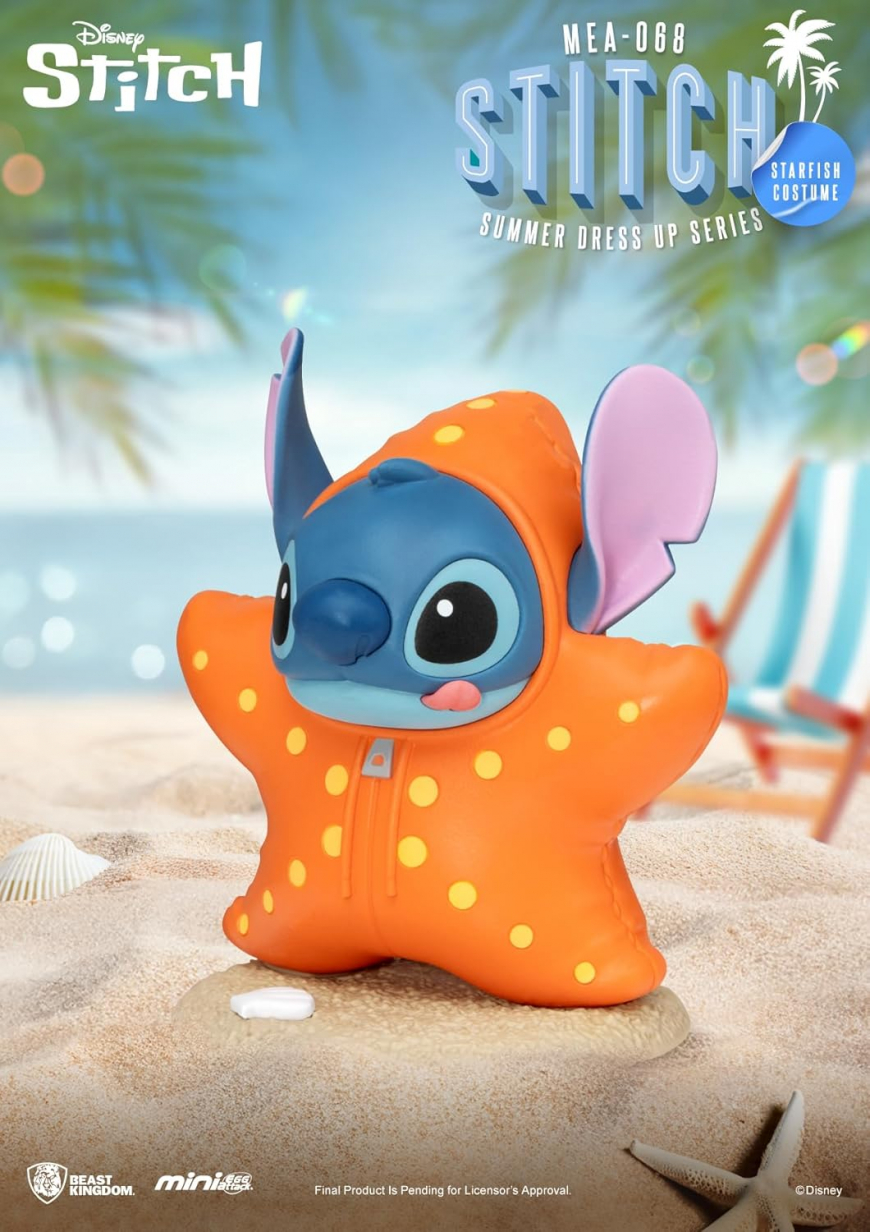 Beast Kingdom Stitch Summer Dress-Up Series 6-Piece Blind Box Set